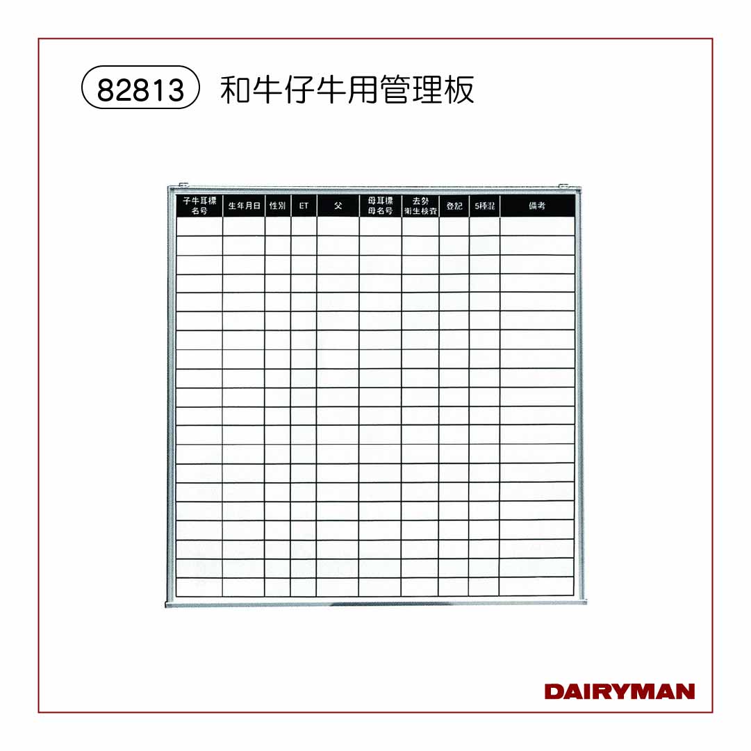 牛名板類｜デーリィマン社